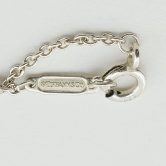 RARE Tiffany & Co Christmas Tree in Blue Enamel and Silver Pendant Necklace - Picture 4 of 4